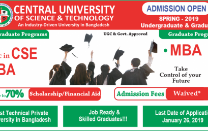 Admission Open, Spring (Swadhinata) 2019